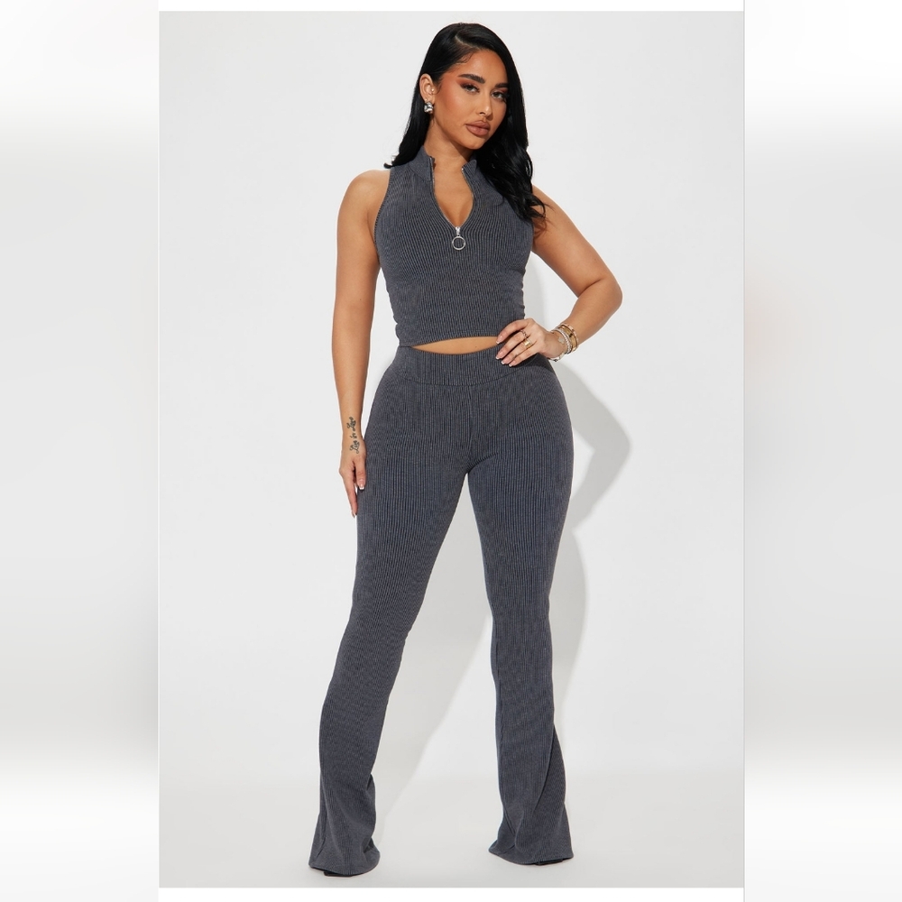Ribbed Pants Set